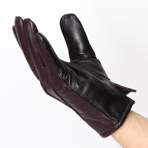  スマホ対応 手袋 レザー グローブ メンズ タッチパネル ビジネス 紳士 本革 ブラウン 茶 茶色 男性用 プレゼント 化粧箱 ギフト オシャレ ブランド KURODA(クロダ)