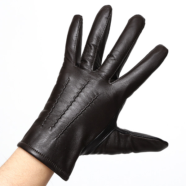  スマホ対応 手袋 レザー グローブ メンズ タッチパネル ビジネス 紳士 本革 ダークブラウン ブラウン 茶 茶色 男性用 プレゼント 化粧箱 ギフト オシャレ ブランド KURODA(クロダ)