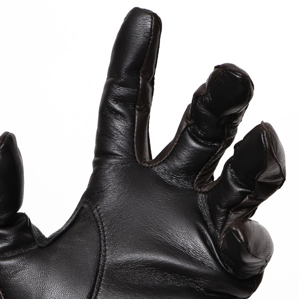  スマホ対応 手袋 レザー グローブ メンズ タッチパネル ビジネス 紳士 本革 ダークブラウン ブラウン 茶 茶色 男性用 プレゼント 化粧箱 ギフト オシャレ ブランド KURODA(クロダ)