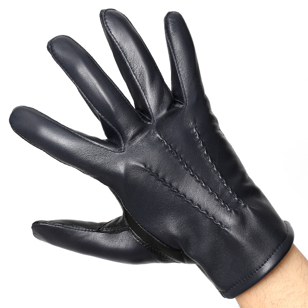  スマホ対応 手袋 レザー グローブ メンズ タッチパネル ビジネス 紳士 本革 ブルー ネイビー 青色 男性用 プレゼント 化粧箱 ギフト オシャレ ブランド KURODA(クロダ)