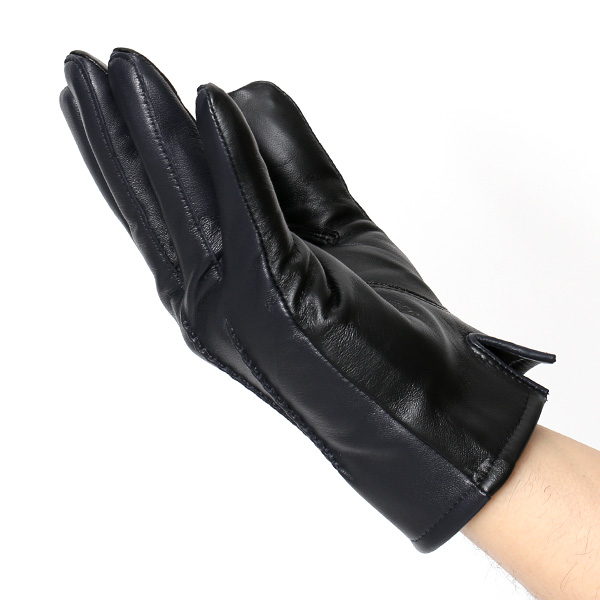  スマホ対応 手袋 レザー グローブ メンズ タッチパネル ビジネス 紳士 本革 ブルー ネイビー 青色 男性用 プレゼント 化粧箱 ギフト オシャレ ブランド KURODA(クロダ)