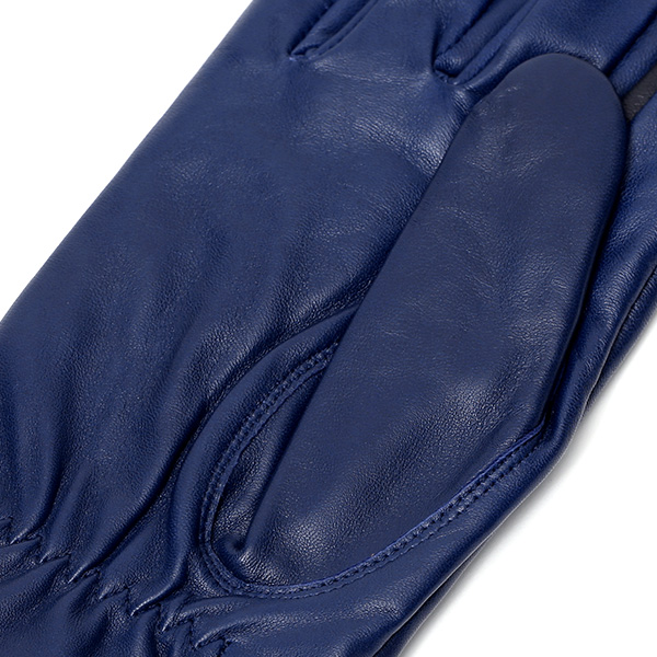  革手袋 メンズ スマホ対応 ブランド カシミア 混 ギフト ビジネス 通勤 通学 防寒 暖かい おしゃれ ブルー ネイビー 青色 無地 シンプル レザー 紳士 グローブ 男性 プレゼント タブレット KURODA(クロダ)