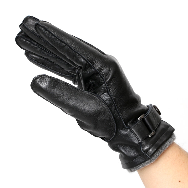  手袋 メンズ プレゼント スマホ対応 レザー ブランド 暖かい カシミヤ 混 おしゃれ グローブ ブラック 黒 黒色 化粧箱 付き 男性用 ギフト 紳士 ベルト てぶくろ 本革 KURODA(クロダ)