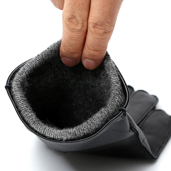  手袋 メンズ プレゼント スマホ対応 レザー ブランド 暖かい カシミヤ 混 おしゃれ グローブ ブラック 黒 黒色 化粧箱 付き 男性用 ギフト 紳士 ベルト てぶくろ 本革 KURODA(クロダ)