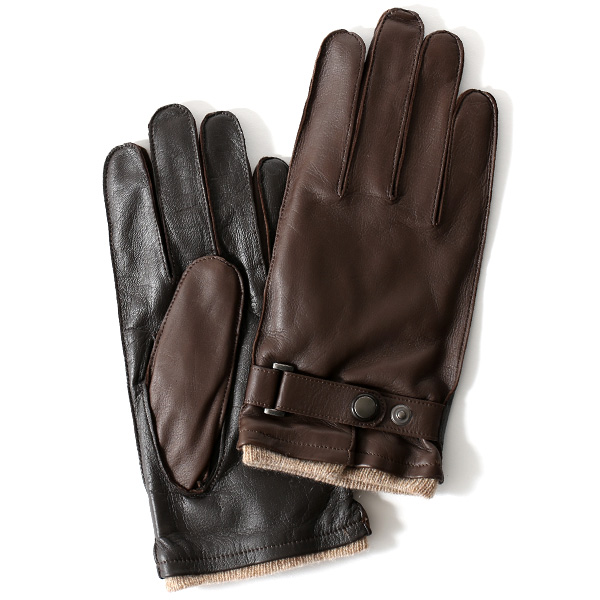 KURODA(クロダ) 羊革(イタリア製ラムスキン) 手袋 ブラウン