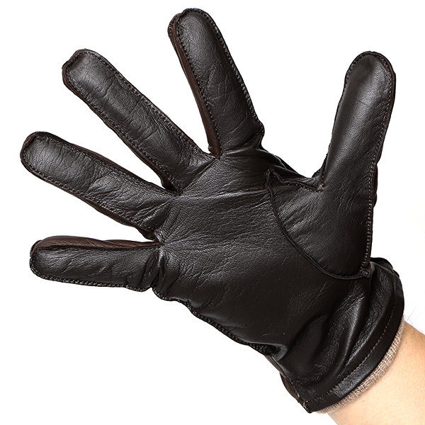  手袋 メンズ プレゼント スマホ対応 レザー ブランド 暖かい カシミヤ 混 おしゃれ グローブ ブラウン 茶 茶色 化粧箱 付き 男性用 ギフト 紳士 ベルト てぶくろ 本革 KURODA(クロダ)