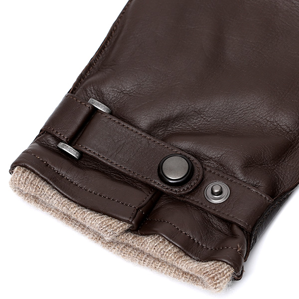  手袋 メンズ プレゼント スマホ対応 レザー ブランド 暖かい カシミヤ 混 おしゃれ グローブ ブラウン 茶 茶色 化粧箱 付き 男性用 ギフト 紳士 ベルト てぶくろ 本革 KURODA(クロダ)