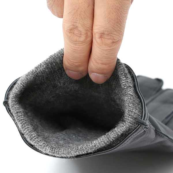  手袋 メンズ プレゼント スマホ対応 レザー ブランド 暖かい カシミヤ 混 おしゃれ グローブ ダークグレー グレー グレイ 灰色 化粧箱 付き 男性用 ギフト 紳士 ベルト てぶくろ 本革 KURODA(クロダ)