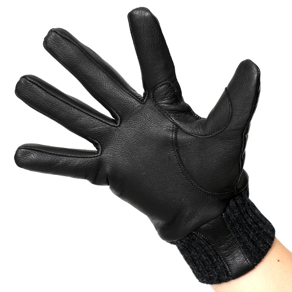 手袋 自転車 防寒 メンズ スマホ対応 本革 サイクリング アウトドア グローブ 防風 保温 裏起毛 フリース ブラック 黒 黒色 レザー ブランド 男性 紳士 通勤 通学 皮 手ぶくろ プレゼント ギフト 送料無料 KURODA(クロダ)