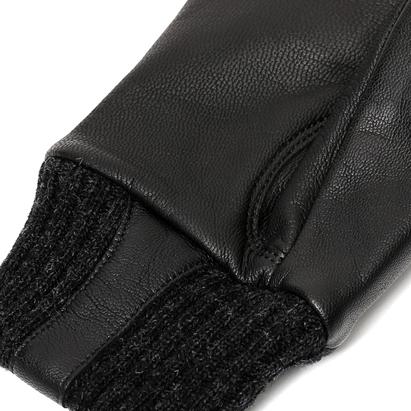 手袋 自転車 防寒 メンズ スマホ対応 本革 サイクリング アウトドア グローブ 防風 保温 裏起毛 フリース ブラック 黒 黒色 レザー ブランド 男性 紳士 通勤 通学 皮 手ぶくろ プレゼント ギフト 送料無料 KURODA(クロダ)