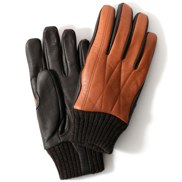 KURODA(クロダ) ヤギ革(ゴートスキン) メンズ 手袋 ライトブラウン