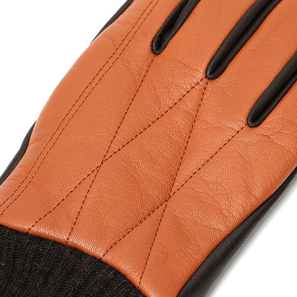 手袋 自転車 防寒 メンズ スマホ対応 本革 サイクリング アウトドア グローブ 防風 保温 裏起毛 フリース ブラウン 茶 茶色 レザー ブランド 男性 紳士 通勤 通学 皮 手ぶくろ プレゼント ギフト 送料無料 KURODA(クロダ)