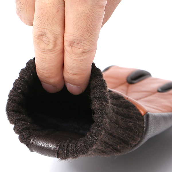 手袋 自転車 防寒 メンズ スマホ対応 本革 サイクリング アウトドア グローブ 防風 保温 裏起毛 フリース ブラウン 茶 茶色 レザー ブランド 男性 紳士 通勤 通学 皮 手ぶくろ プレゼント ギフト 送料無料 KURODA(クロダ)