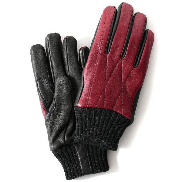 KURODA(クロダ) ヤギ革(ゴートスキン) メンズ 手袋 レッド
