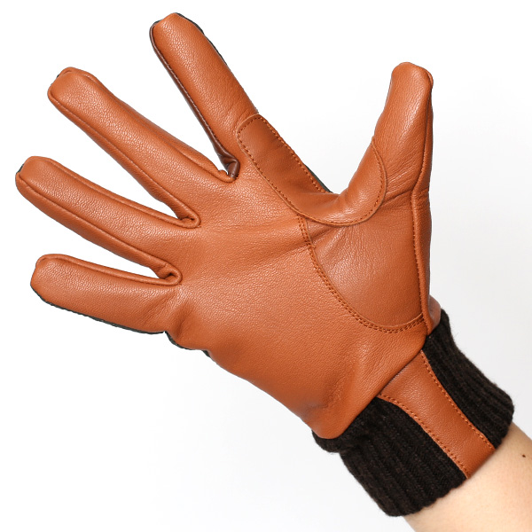  手袋 ナイロン メンズ リモンタナイロン 自転車 バイク アウトドア 防寒 防風 フリース 裏起毛 グリーン 緑色 レザー 本革 ナイロン キルティング プレゼント 男性用 皮 グローブ ブランド KURODA(クロダ)