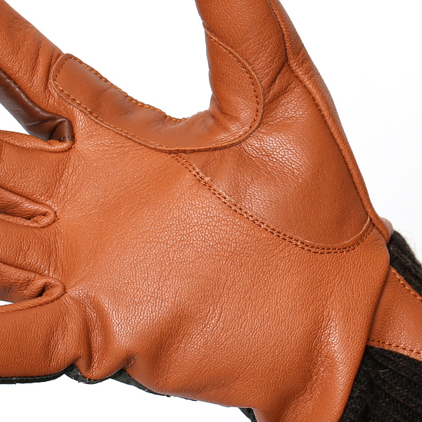  手袋 ナイロン メンズ リモンタナイロン 自転車 バイク アウトドア 防寒 防風 フリース 裏起毛 グリーン 緑色 レザー 本革 ナイロン キルティング プレゼント 男性用 皮 グローブ ブランド KURODA(クロダ)