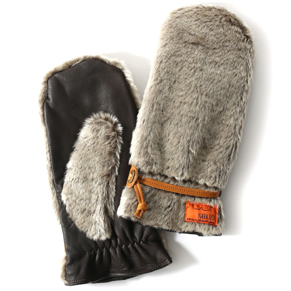 KURODA(クロダ) ミトン メンズ 手袋 ヤギ革 カーキ