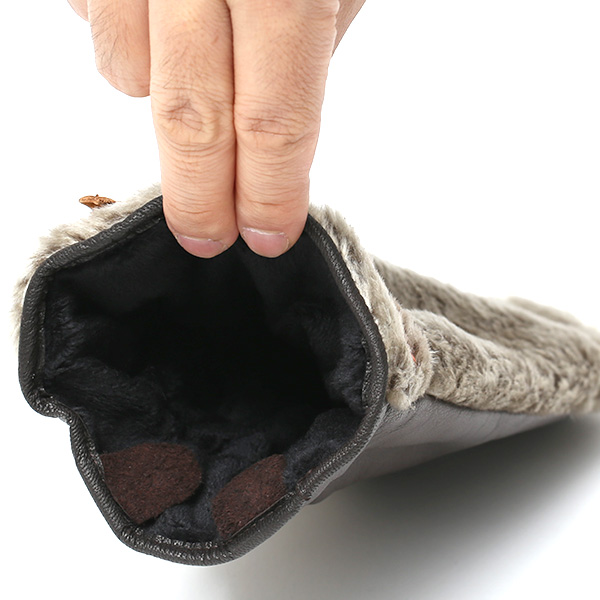  手袋 ミトン メンズ グローブ 手ぶくろ 防寒 暖かい ファー 本革 裏起毛 ミトングローブ グリーン 緑色 ハンドウォーマー アウトドア キャンプ ミリタリー スポーツ ブランド 紳士 KURODA(クロダ)