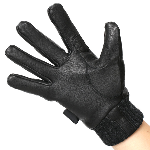  グローブ 手袋 メンズ スマホ対応 ナイロン ブランド クロダ コーデュラナイロン レザー キルティング グレー グレイ 灰色 紳士 カジュアル 革 手ぶくろ 通勤 通学 プレゼント クリスマス ギフト KURODA(クロダ)