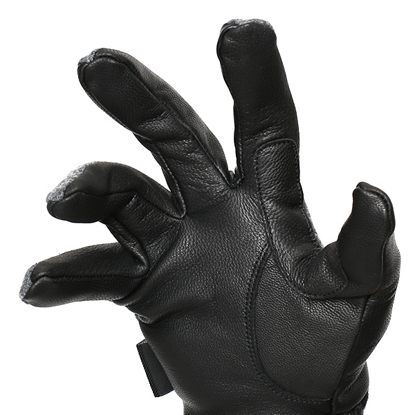  グローブ 手袋 メンズ スマホ対応 ナイロン ブランド クロダ コーデュラナイロン レザー キルティング グレー グレイ 灰色 紳士 カジュアル 革 手ぶくろ 通勤 通学 プレゼント クリスマス ギフト KURODA(クロダ)