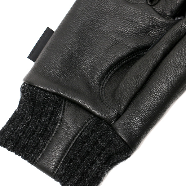  グローブ 手袋 メンズ スマホ対応 ナイロン ブランド クロダ コーデュラナイロン レザー キルティング グレー グレイ 灰色 紳士 カジュアル 革 手ぶくろ 通勤 通学 プレゼント クリスマス ギフト KURODA(クロダ)