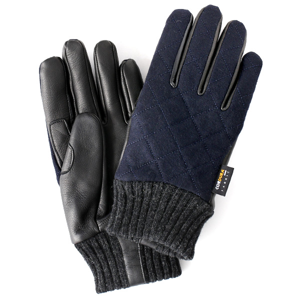 KURODA(クロダ) コーデュラ ナイロン ヤギ革 メンズ 手袋 ネイビー