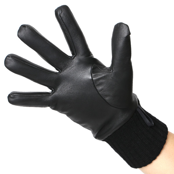  手袋 防寒 スマホ対応 メンズ リモンタナイロン クロダ 紳士 レザー グローブ 化粧箱付き プレゼント おしゃれ  ブラック 黒 黒色 男性用 紳士 皮 手ぶくろ ビジネス タッチパネル タブレット ブランド KURODA(クロダ) 