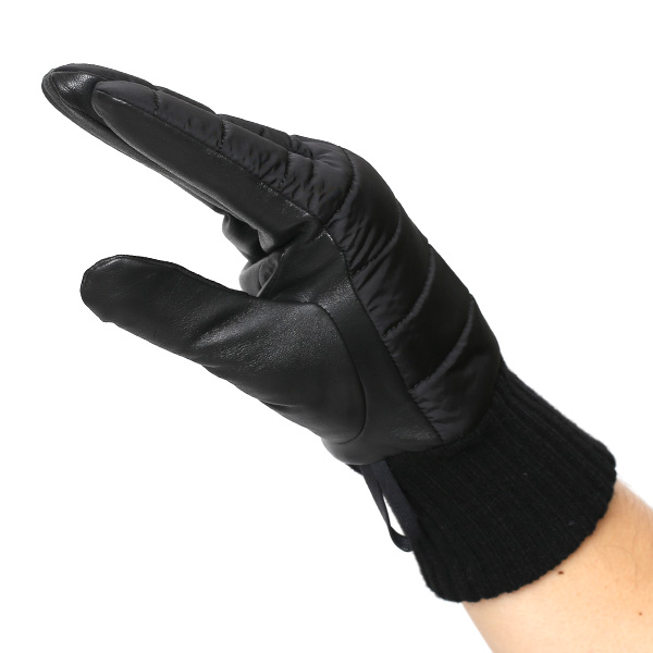  手袋 防寒 スマホ対応 メンズ リモンタナイロン クロダ 紳士 レザー グローブ 化粧箱付き プレゼント おしゃれ  ブラック 黒 黒色 男性用 紳士 皮 手ぶくろ ビジネス タッチパネル タブレット ブランド KURODA(クロダ) 