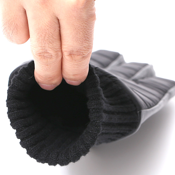  手袋 防寒 スマホ対応 メンズ リモンタナイロン クロダ 紳士 レザー グローブ 化粧箱付き プレゼント おしゃれ  ブラック 黒 黒色 男性用 紳士 皮 手ぶくろ ビジネス タッチパネル タブレット ブランド KURODA(クロダ) 