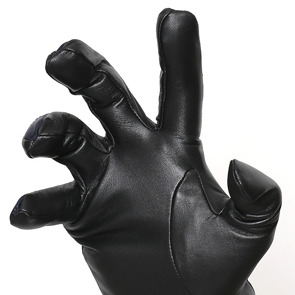  手袋 防寒 スマホ対応 メンズ リモンタナイロン クロダ 紳士 レザー グローブ 化粧箱付き プレゼント おしゃれ  ブルー ネイビー 青色 男性用 紳士 皮 手ぶくろ ビジネス タッチパネル タブレット ブランド KURODA(クロダ) 