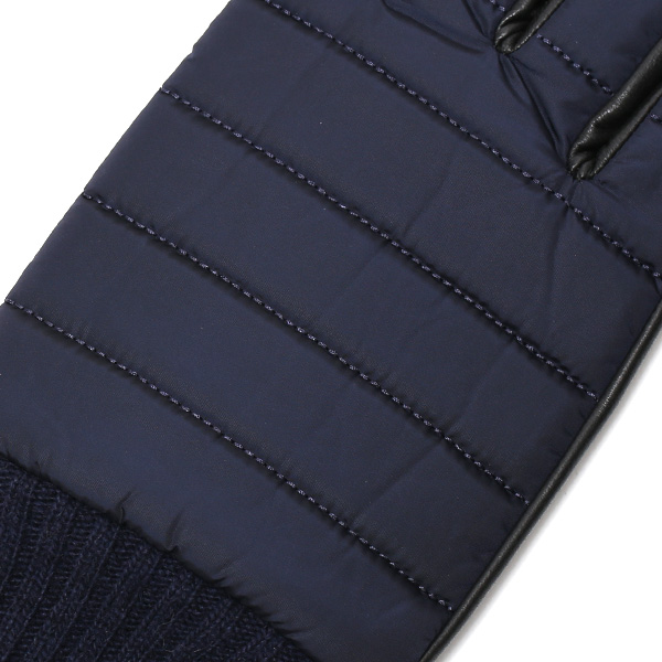  手袋 防寒 スマホ対応 メンズ リモンタナイロン クロダ 紳士 レザー グローブ 化粧箱付き プレゼント おしゃれ  ブルー ネイビー 青色 男性用 紳士 皮 手ぶくろ ビジネス タッチパネル タブレット ブランド KURODA(クロダ) 