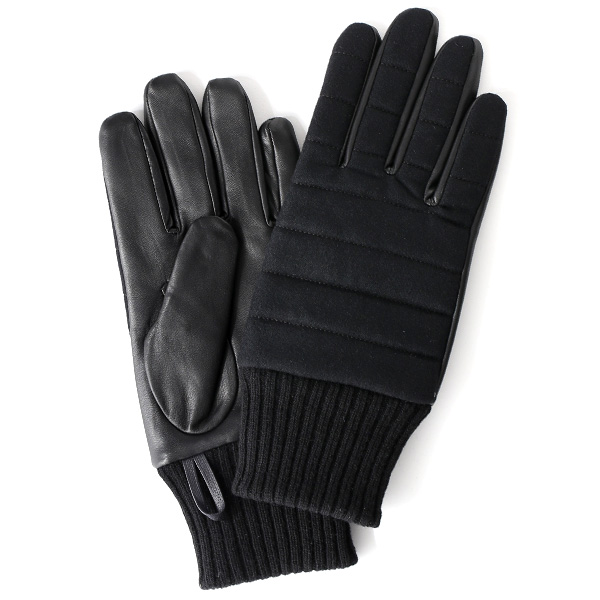 KURODA(クロダ) 羊革 ナイロン メンズ 手袋 ブラック