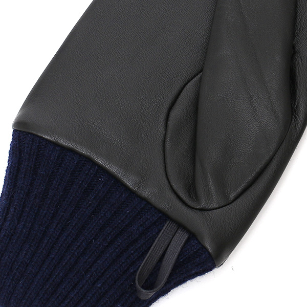  グローブ 手袋 タッチパネル 対応 ナイロン レザー メンズ 防寒 裏起毛 暖かい 冬 通勤 通学 ブルー ネイビー 青色 コーデュラナイロン 本革 男性 プレゼント スマホ対応 手ぶくろ 紳士 ブランド KURODA(クロダ)