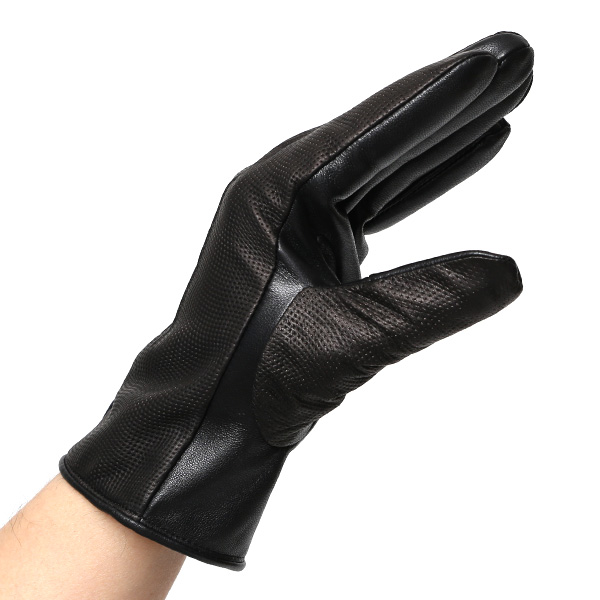 本革 イタリア製 レザー 手袋 メンズ 男性 グローブ ブラック 黒 黒色 フィット性 スマホ タッチパネル 対応 暖かい チクチクしない 肌触り 良い プレゼント 誕生日 クリスマス