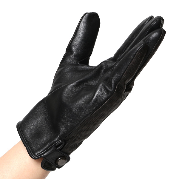 本革 イタリア製 レザー 手袋 メンズ 男性 グローブ ブラック 黒 黒色 フィット性 スマホ タッチパネル 対応 暖かい チクチクしない 肌触り 良い プレゼント 誕生日 クリスマス