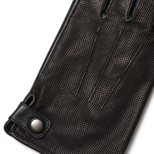 本革 イタリア製 レザー 手袋 メンズ 男性 グローブ ブラック 黒 黒色 フィット性 スマホ タッチパネル 対応 暖かい チクチクしない 肌触り 良い プレゼント 誕生日 クリスマス