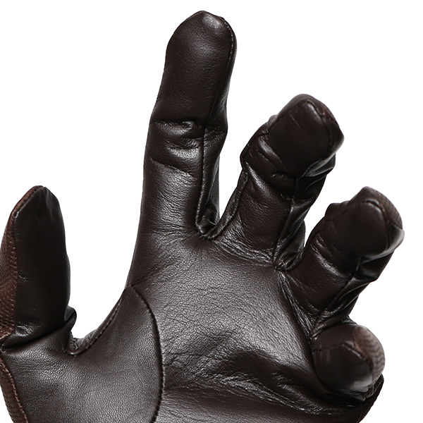  本革 イタリア製 レザー 手袋 メンズ 男性 グローブ ブラウン 茶 茶色 フィット性 スマホ タッチパネル 対応 暖かい チクチクしない 肌触り 良い プレゼント 誕生日 クリスマス