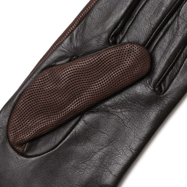  本革 イタリア製 レザー 手袋 メンズ 男性 グローブ ブラウン 茶 茶色 フィット性 スマホ タッチパネル 対応 暖かい チクチクしない 肌触り 良い プレゼント 誕生日 クリスマス