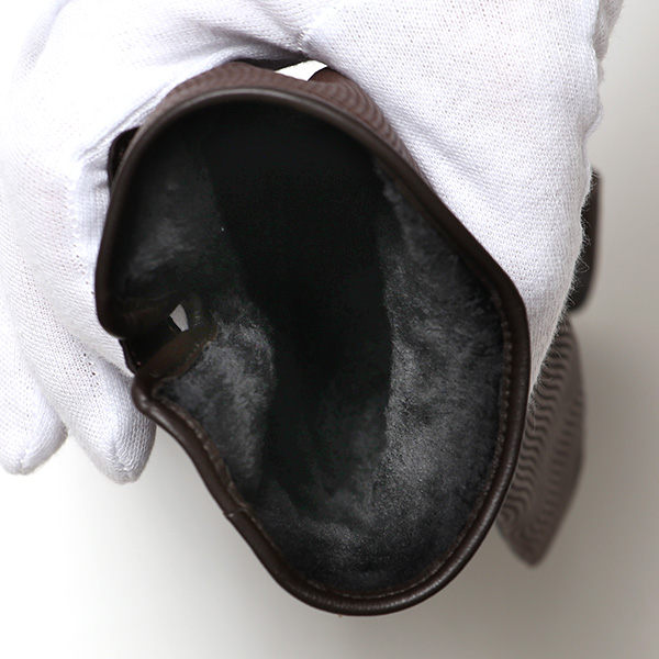  本革 イタリア製 レザー 手袋 メンズ 男性 グローブ ブラウン 茶 茶色 フィット性 スマホ タッチパネル 対応 暖かい チクチクしない 肌触り 良い プレゼント 誕生日 クリスマス