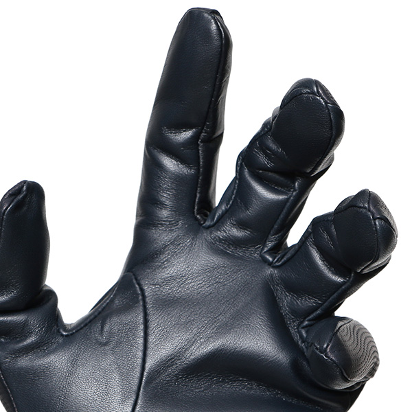  本革 イタリア製 レザー 手袋 メンズ 男性 グローブ ブルー ネイビー 青色 フィット性 スマホ タッチパネル 対応 暖かい チクチクしない 肌触り 良い プレゼント 誕生日 クリスマス