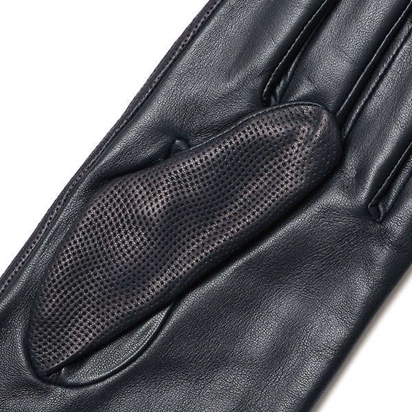  本革 イタリア製 レザー 手袋 メンズ 男性 グローブ ブルー ネイビー 青色 フィット性 スマホ タッチパネル 対応 暖かい チクチクしない 肌触り 良い プレゼント 誕生日 クリスマス