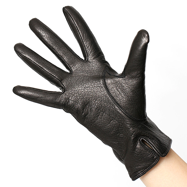  手袋 レディース 革手袋 本革 レザー カシミヤ 日本製 女性 婦人 グローブ 防寒 鹿革 カシミア 暖かい ブラック 黒 黒色 国産 皮 てぶくろ 送料無料 プレゼント ギフト 化粧箱付き ブランド KURODA(クロダ)