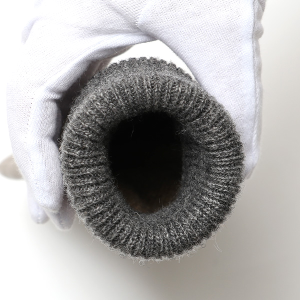  日本製 手袋 レディース ブランド カシミア 100％ レザー グローブ ニットリブ 防寒 カシミヤ グレー グレイ 灰色 イタリーラム 上質 羊革 皮 女性 上品 婦人 プレゼント 化粧箱付き 国産 KURODA(クロダ)