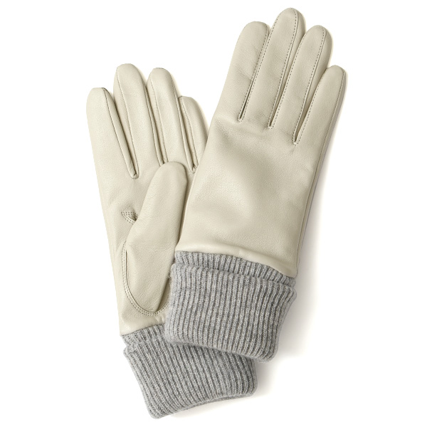 KURODA(クロダ) 羊革 レディース 手袋 ライトグレー