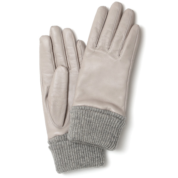 KURODA(クロダ) 羊革 レディース 手袋 ライトグレーB