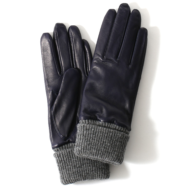 KURODA(クロダ) 羊革 レディース 手袋 ネイビー