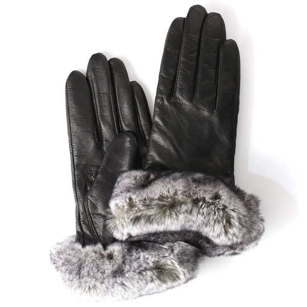 KURODA(クロダ) 羊革 レディース 手袋 ブラック