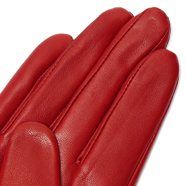  手袋 レディース 革手袋 レザー レッキス ラビットファー イタリーラム 羊革 暖かい 女性用 グローブ レッド ワイン 赤色 嫁 妻 彼女 娘 記念日 クリスマス 誕生日 プレゼント ギフト 化粧箱 付き ブランド KURODA(クロダ)