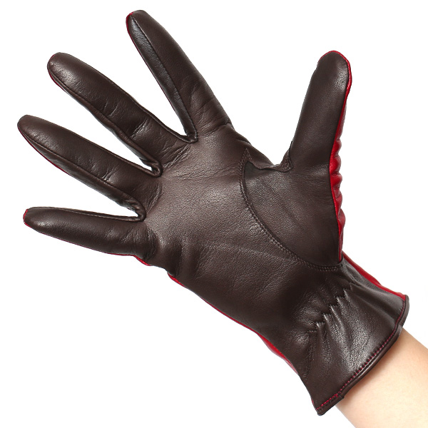 革手袋 レディース カシミヤ 日本製 女性用 レザー グローブ イタリーラム 羊革 国産 ブランド 暖かい レッド ワイン 赤色 バイカラー カシミア 冬 プレゼント ギフト 彼女 妻 嫁 誕生日 クリスマス KURODA(クロダ)