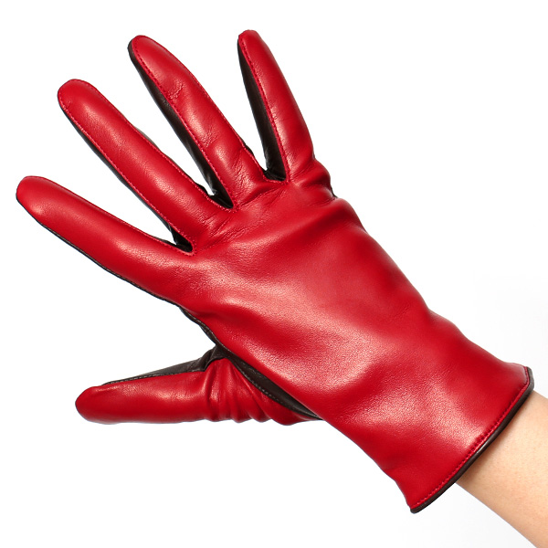 革手袋 レディース カシミヤ 日本製 女性用 レザー グローブ イタリーラム 羊革 国産 ブランド 暖かい レッド ワイン 赤色 バイカラー カシミア 冬 プレゼント ギフト 彼女 妻 嫁 誕生日 クリスマス KURODA(クロダ)